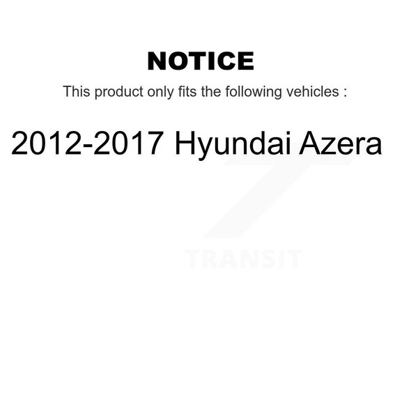 Front Rear Ceramic Disc Brake Pads Kit For 2012-2017 Hyundai Azera